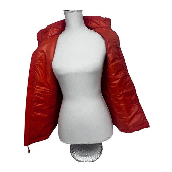 The North Face Womens Thermoball Eco Coral Orange Puffer Zip Up Jacket XS - Picture 4 of 11